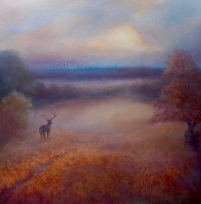 Richmond Park kilátással a városra, 2020 alkotó: Lee Campbell