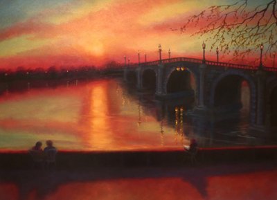 Tide Tables Richmond Bridge Sunset, 2022 alkotó: Lee Campbell