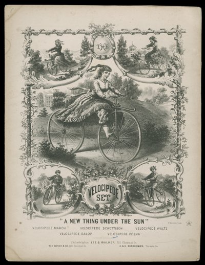 The Velocipede Set, c.1770-1959 (print) alkotó: Lee & Walker
