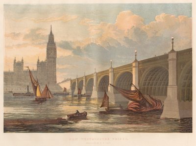 Új Westminster híd, tervezte P. N. Page alkotó: Leighton Brothers