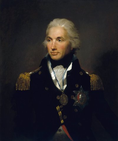 Horatio Nelson ellentengernagy (1758-1805), Nelson első algrófjának portréja. Olaj, vászon alkotó: Lemuel Francis Abbott