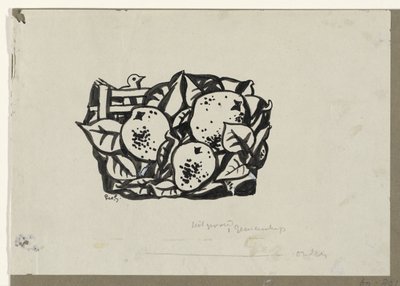 Három körte alkotó: Leo Gestel (signed by artist)