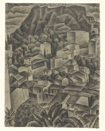 Olasz hegyi falu alkotó: Leo Gestel (signed by artist)