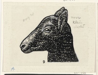 Egy bárány feje alkotó: Leo Gestel (signed by artist)