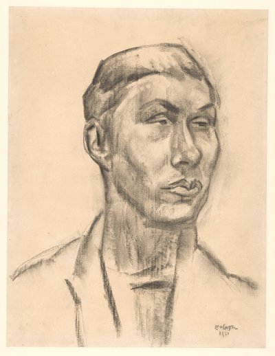Egy ismeretlen férfi portréja alkotó: Leo Gestel (signed by artist)