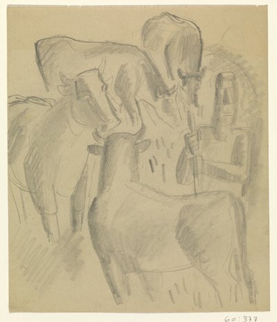 Farmer négy tehénnel alkotó: Leo Gestel