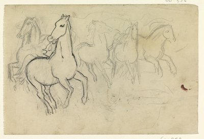 Vágtató lovak alkotó: Leo Gestel