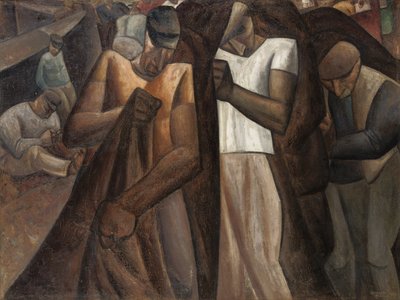 Nettendragers, 1924 körül (olaj, vászon) alkotó: Leo Gestel