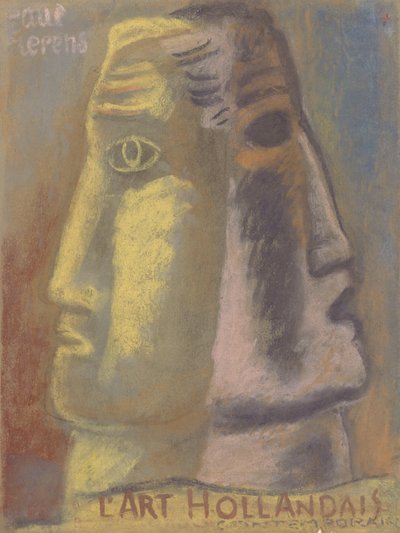 Borítóterv Paul Fierens számára, Lart Hollandais Contemporain 1933 alkotó: Leo Gestel
