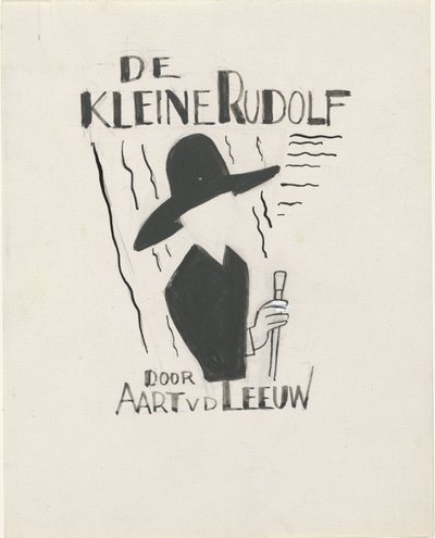 Könyvborító terv: Aart van der Leeuw, De kleine Rudolf, 1930 alkotó: Leo Gestel