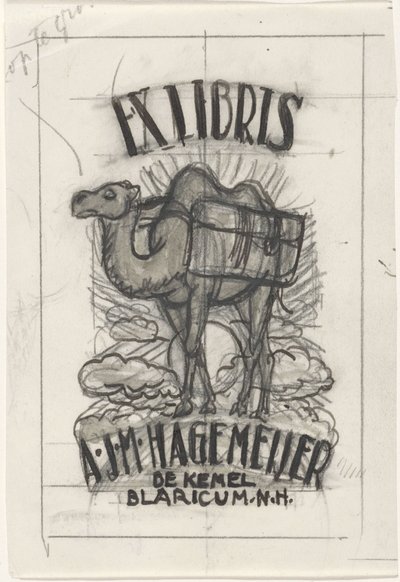Antonius Johannes Maria Hagemeijer ex-librisének terve alkotó: Leo Gestel