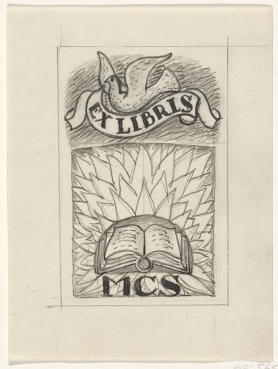 Tervezés MCS ex-librishez alkotó: Leo Gestel