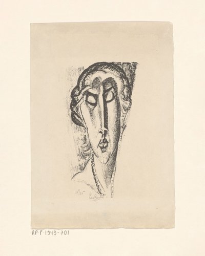Egy ismeretlen nő portréja alkotó: Leo Gestel