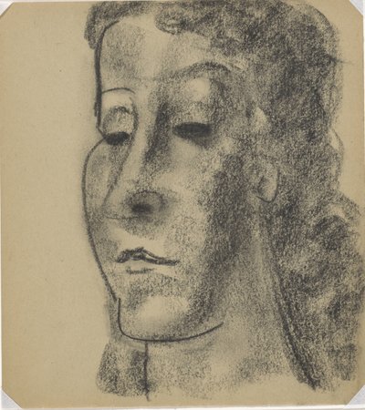 Háromnegyed balra női portré alkotó: Leo Gestel