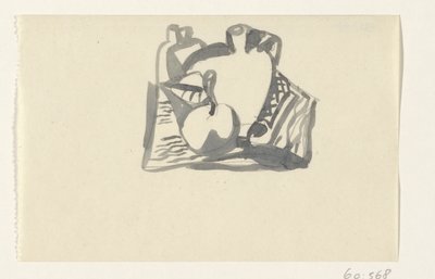 Csendélet almával és kancsóval alkotó: Leo Gestel