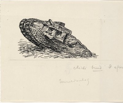 Tank felhajt egy dombra alkotó: Leo Gestel