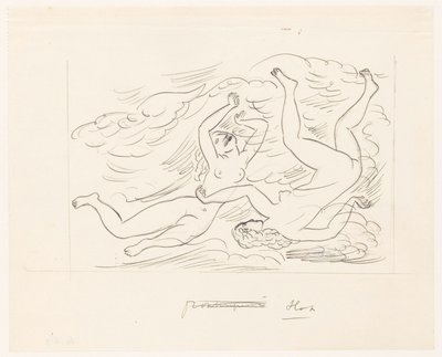 Két meztelen nő úszik alkotó: Leo Gestel