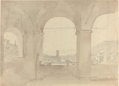 Panoráma Tivolira egy loggiáról alkotó: Leo von Klenze