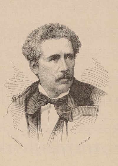 Olivier Métra zeneszerző portréja 1830-1889. alkotó: Leon Alexandre Tourfaut