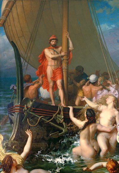 Ulysses és a szirénák (154170 részlet) alkotó: Leon Auguste Adolphe Belly