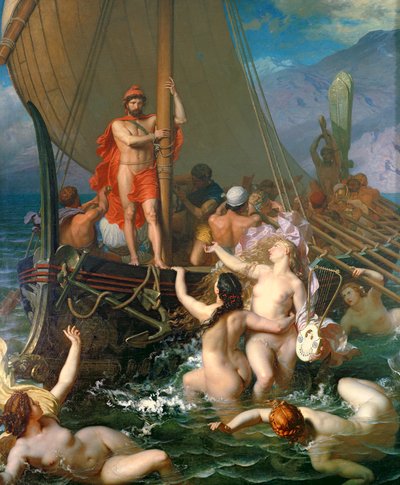 Odüsszeusz és a szirének alkotó: Leon Auguste Adolphe Belly