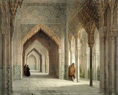 Az Alhambra bírósági terme, Granada, 1853 alkotó: Leon Auguste Asselineau