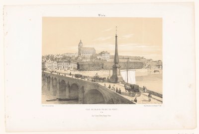 Kilátás Bloisra a hídról Vue de Blois prize du pont (cím a tárgyon) Kortárs Franciaország (sorozat címe) La France de nos jours (sorozat címe) alkotó: Leon Auguste Asselineau