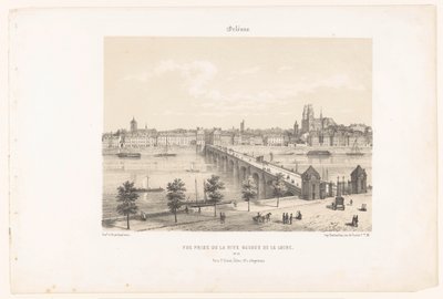Kilátás Orléansra a Loire bal partjáról Orleans. Vue-díj de la rive gauche de la Loire (cím a tárgyon) Kortárs Franciaország (sorozat címe) La France de nos jours (sorozat címe a tárgyon) alkotó: Leon Auguste Asselineau