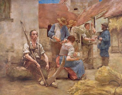 Fizetés a betakarítóknak (vázlat) alkotó: Leon Augustin Lhermitte