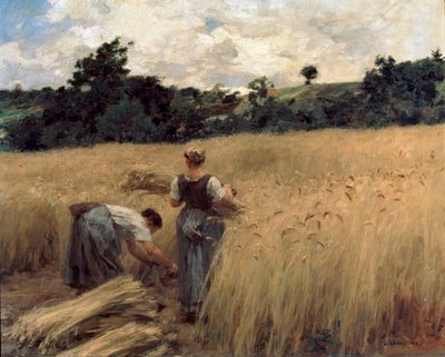Aratógépek, 19. század vagy 20. század eleje alkotó: Leon Augustin Lhermitte