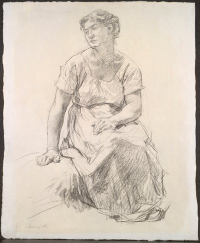 Ülő parasztasszony, c. 1885. alkotó: Leon Augustin Lhermitte