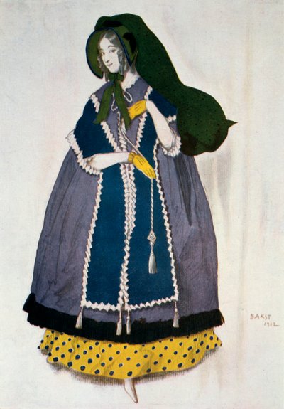 Jelmezterve a Les Papillons baletthez, 1912. alkotó: Leon Bakst