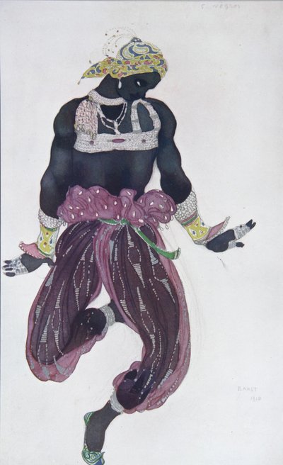 Jelmezterve N. Rimszkij-Korszakov Seherezade című balettjéhez, 1910 alkotó: Leon Bakst
