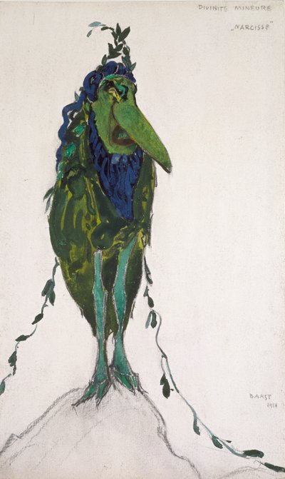 A „La Divinite Mineure” jelmeze a „Narcisse”-hoz, 1911 alkotó: Leon Bakst
