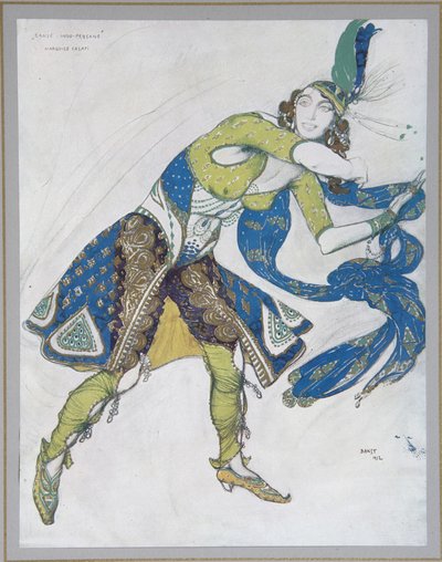 Indiai tánc Casati márciusiasa, 1912 alkotó: Leon Bakst