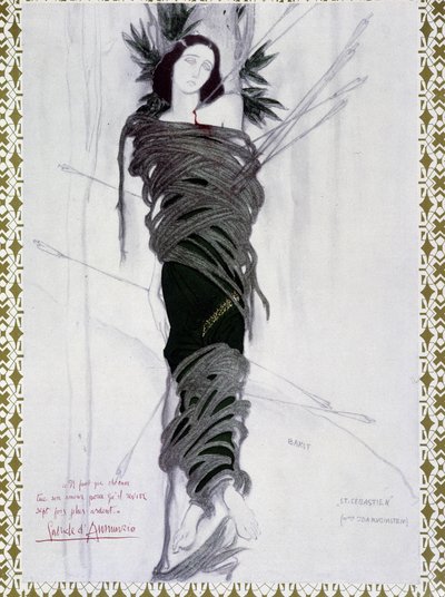 San Sebastian – Bakst akvarellje és D