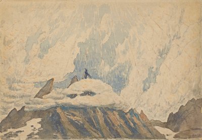 Színpadterve a Faust kárhozat című balettjéhez, Hector Berlioztól, 1920-as évek eleje. alkotó: Leon Bakst