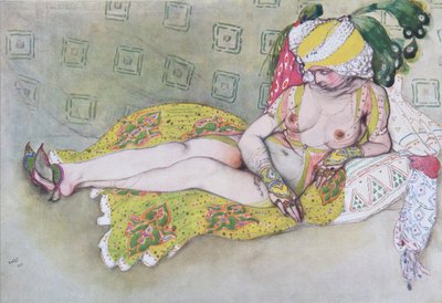 A sárga szultánok felesége, 1916 alkotó: Leon Bakst