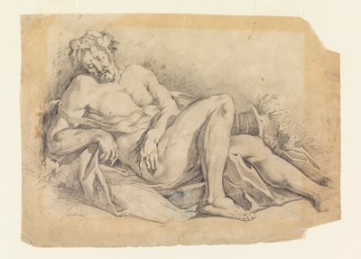 Bacchus Sleeping (Poussin nyomán) alkotó: Leon Dabo