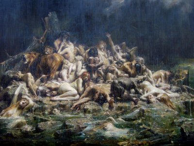 Az özönvíz alkotó: Leon Francois Comerre