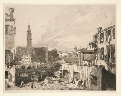 Kilátás Velencében (Scuola della Carita) alkotó: Leon Gaucherel