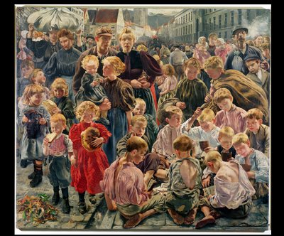 A munkás kora (egy triptichon központi része) alkotó: Leon Henri Marie Frederic