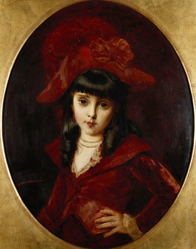 A piros ruha, 1881 alkotó: Leon Herbo