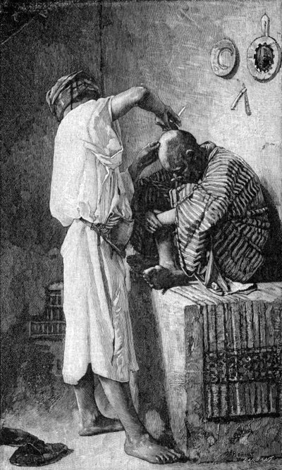 Egy borbély Isztambulban alkotó: Leon Joseph Florentin (after) Bonnat