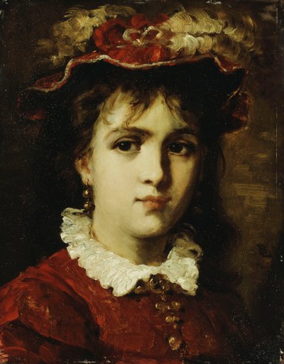 Egy fiatal lány portréja, 1876 alkotó: Leon Joseph Florentin Bonnat