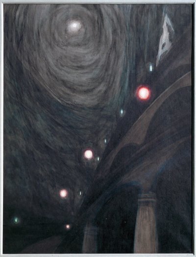 Clair de Lune et Lumieres. Gouache on paper ... (gouache on paper) alkotó: Leon Spilliaert