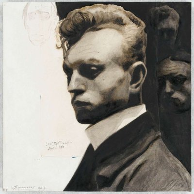 Önarckép, 1903. alkotó: Leon Spilliaert