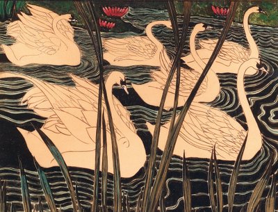 Hattyúk, c. 1900. alkotó: Leon Spilliaert