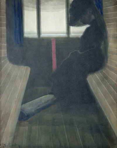 A nő a vonaton, az özvegy alkotó: Leon Spilliaert