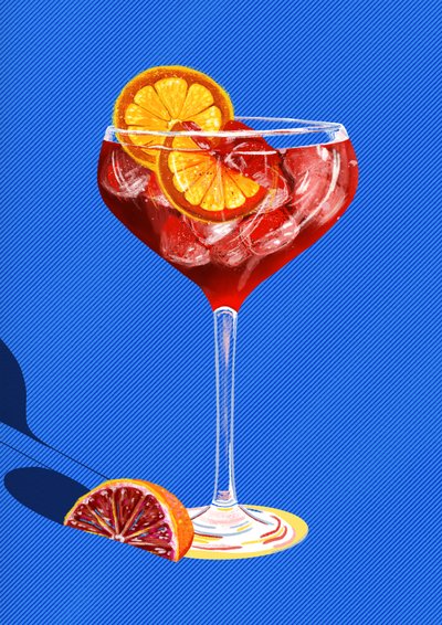 Scarlet Sip, 2025 (digitális) alkotó: Leona Tsiara